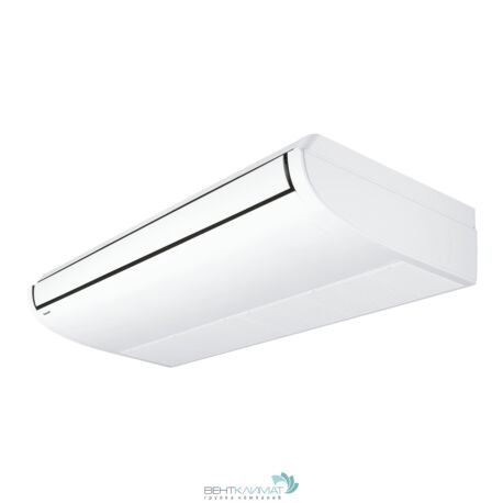 Напольно-потолочный кондиционер Panasonic S-140PT2E5B/U-140PZ2E5 включенный в комнате