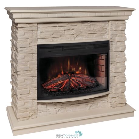 Электрокамин RealFlame Elford 25 WT c firefield 25 SIR, инфракрасный обогрев