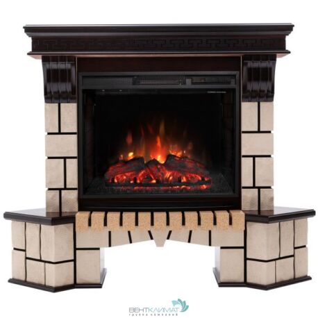 Электрокамин RealFlame Stone Coner 25/25,5 AO с очагом Sparta 25,5