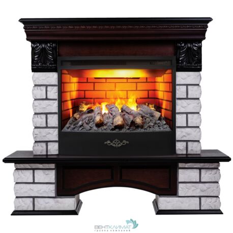 Электрокамин Country Lux Rock 25/25,5 AO с очагом 3D Firestar 25,5