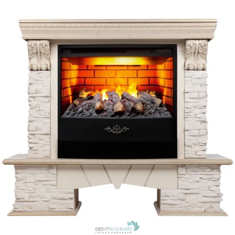 Электрокамин Rockland Lux 25/25,5 WT с очагом 3D Firestar 25,5