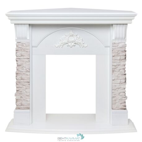 Портал для электрокамина Athena  GR STD WT Corner