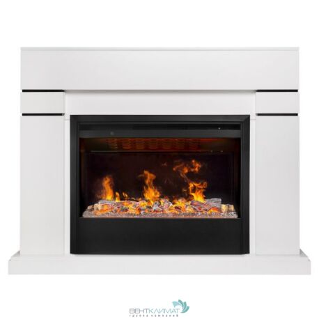 Электрокамин RealFlame Lindelse 26 WT с очагом 3D Helios 26 SBG