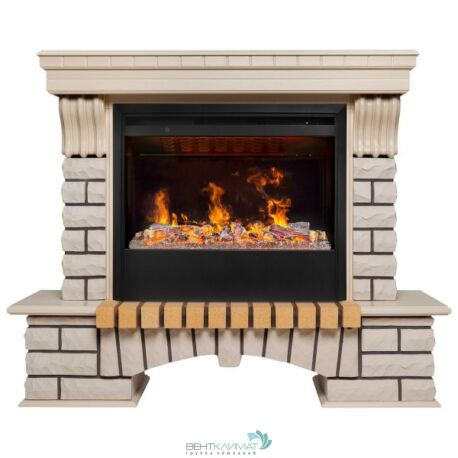 Электрокамин RealFlame Country 26 WT с очагом 3D Helios 26 SBG