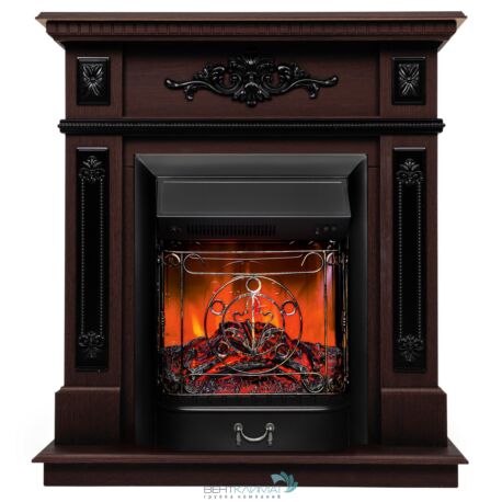 Электрокамин Lilian DN с очагом Majestic Lux Black