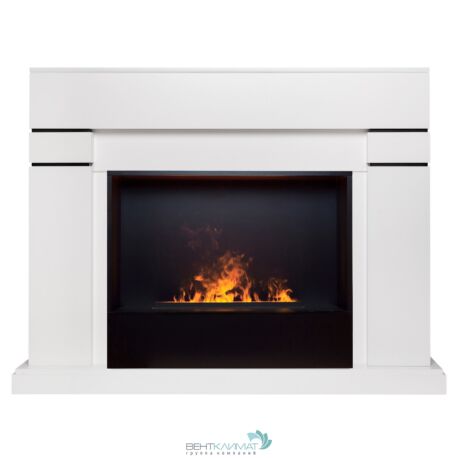 Электрокамин Lindelse 26 WT с очагом 3D Cassette 630 Black Panel
