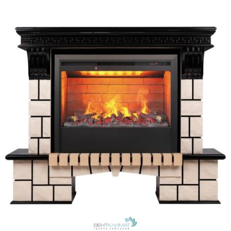 Электрокамин RealFlame Stone 26 AO с очагом 3D Helios 26