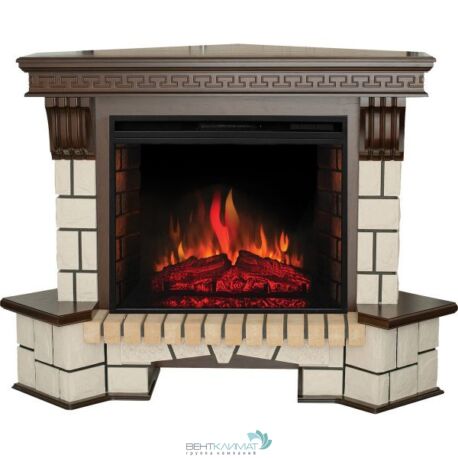 Электрокамин RealFlame Stone Coner 26 AO с очагом Epsilon 26 S IR
