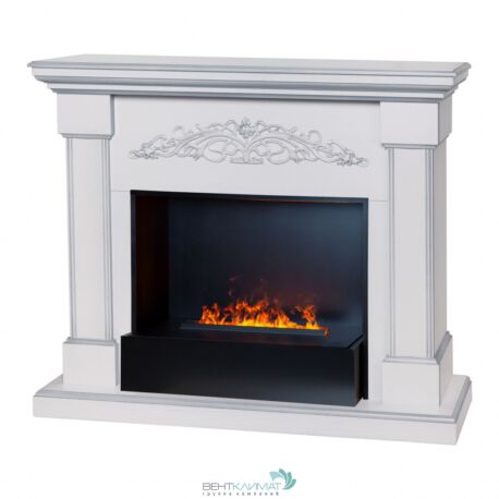 Электрокамин RealFlame Ofelia 26 WT с очагом 3D CASSETTE 630 BLACK PANEL