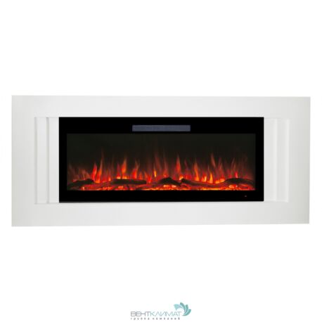 Электрокамин RealFlame Stockholm 42 WT c Diamond 42, с муляжом дров и кристалами