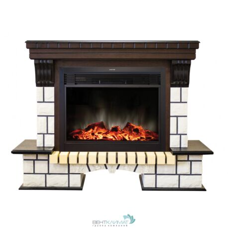 Электрокамин RealFlame Stone 26 AO c Moonblaze, звуковая имитация