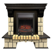 Электрокамин Stone ML STD c очагом Fobos Lux Black